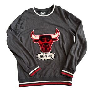 Chicago Bulls Windy City Crewneck Sweatshirt Medium Hardwood Classics